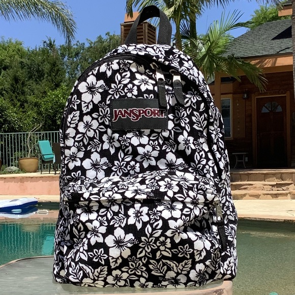 Jansport Handbags - Corduroy Hawaiian Floral Backpack